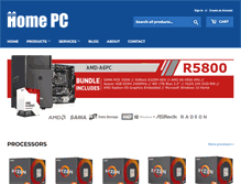 Tablet Screenshot of homepc.co.za